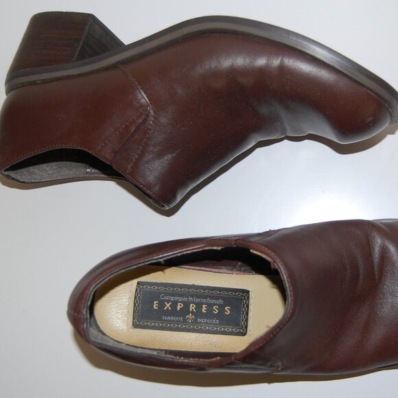 Express St. Michel Genuine Leather Shoes, Women Size US 8.5, Brown - Picture 11 of 13